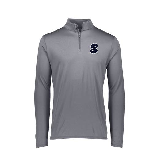 [FTLQFLGY-FAXS-LOGO1] Decker Women's Flex-Lite 1/4 Zip Shirt (Female Adult XS, Gray, Logo 1)