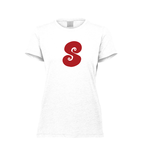 [FTSCUBWH-FAXS-LOGO2] Decker Women's Tri-Blend T-Shirt - Short Sleeve (Female Adult XS, White, Logo 2)