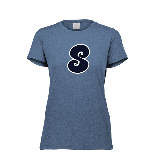 [FTSCUBNV-FAXS-LOGO1] Decker Women's Tri-Blend T-Shirt - Short Sleeve (Female Adult XS, Navy, Logo 1)
