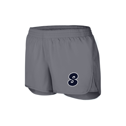 [2430.059.XS-LOGO1] Women's Performance Shorts (Female Adult XS, grey, Logo 1)