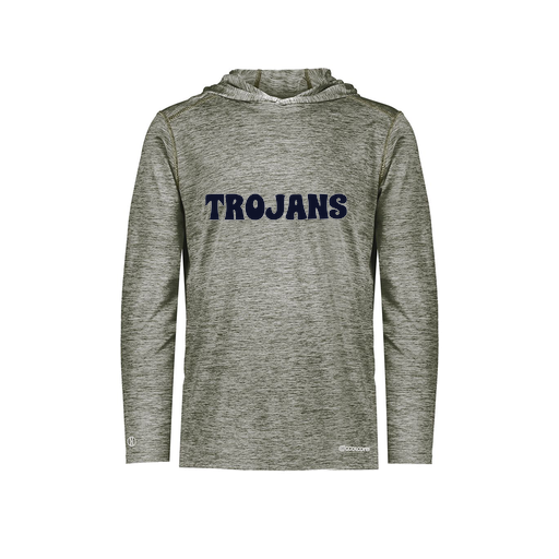 [FOLHCGGY-AS-LOGO3] Decker Men's Charge Hoodie (Adult S, Gray, Logo 3)