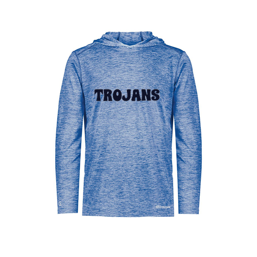 [FOLHCGRY-YS-LOGO3] Decker Youth Charge Hoodie (Youth S, Royal, Logo 3)