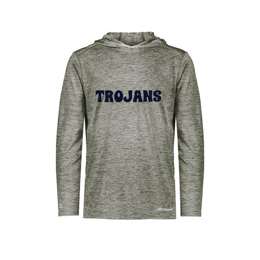 [FOLHCGGY-YS-LOGO3] Decker Youth Charge Hoodie (Youth S, Gray, Logo 3)