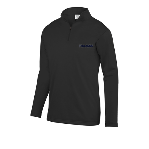 [FOLQFFBK-AS-LOGO3] Decker Men's FlexFleece 1/4 Zip (Adult S, Black, Logo 3)